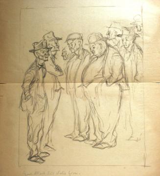 Group of Working Men Standing Around