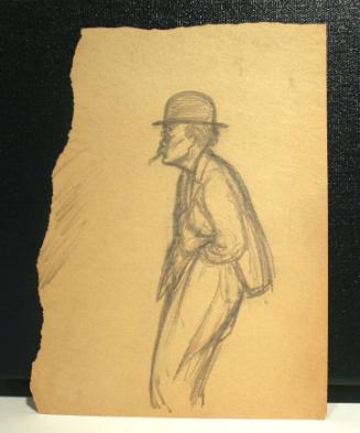 Man in Bowler with Cigarette