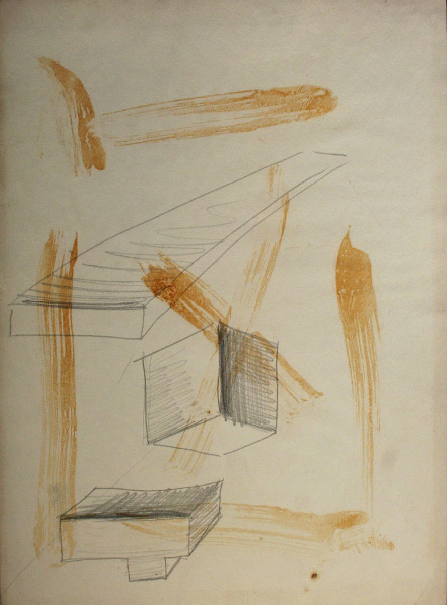 Rough sketches of two boxes and a board