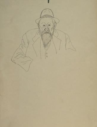 Bearded Man with Hat and Vest