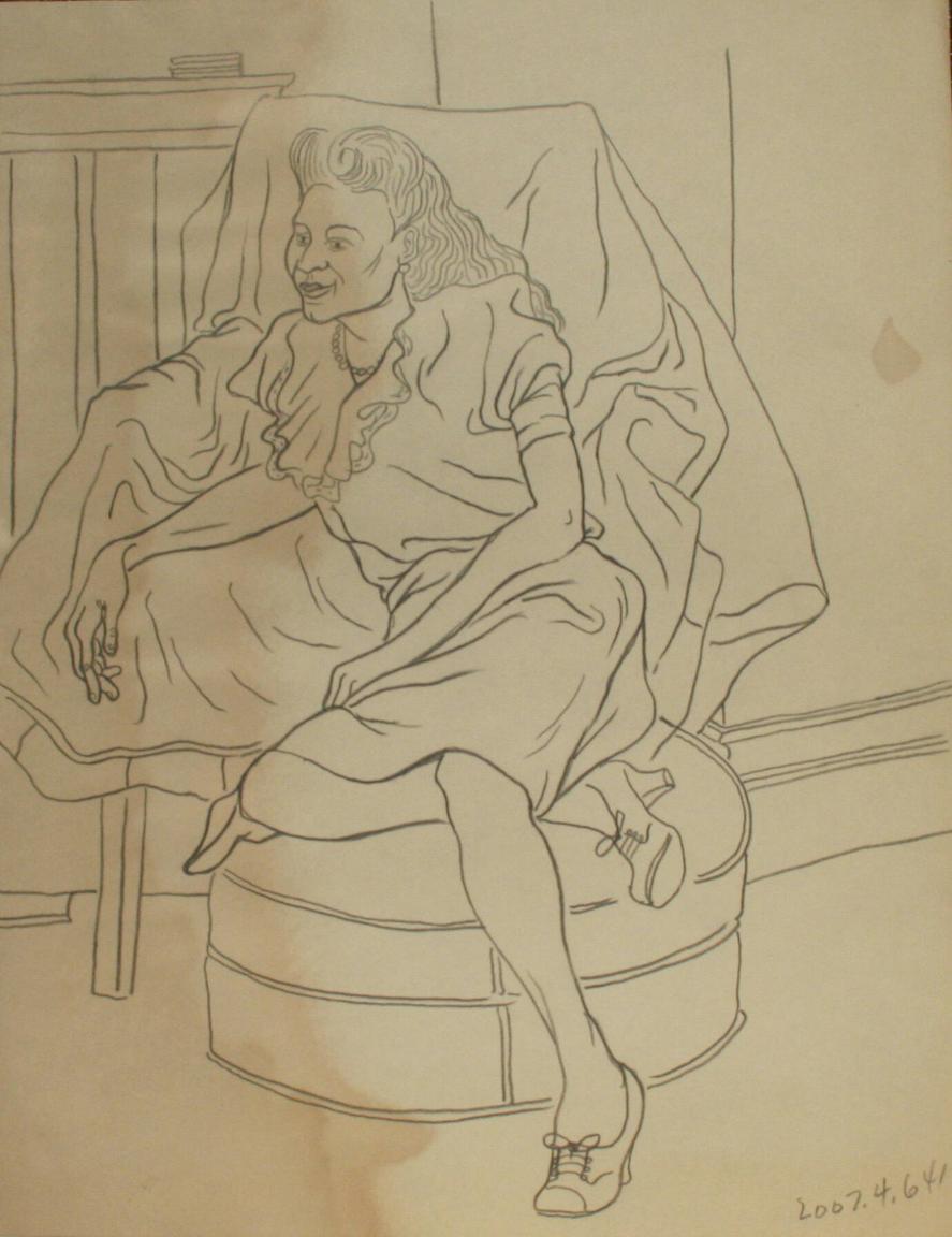 Seated woman