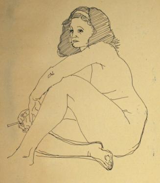 Seated nude woman, verso: nude woman standing