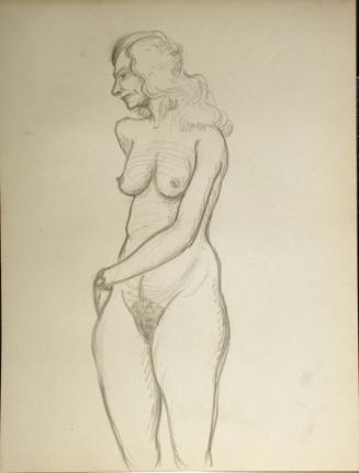 Nude woman standing