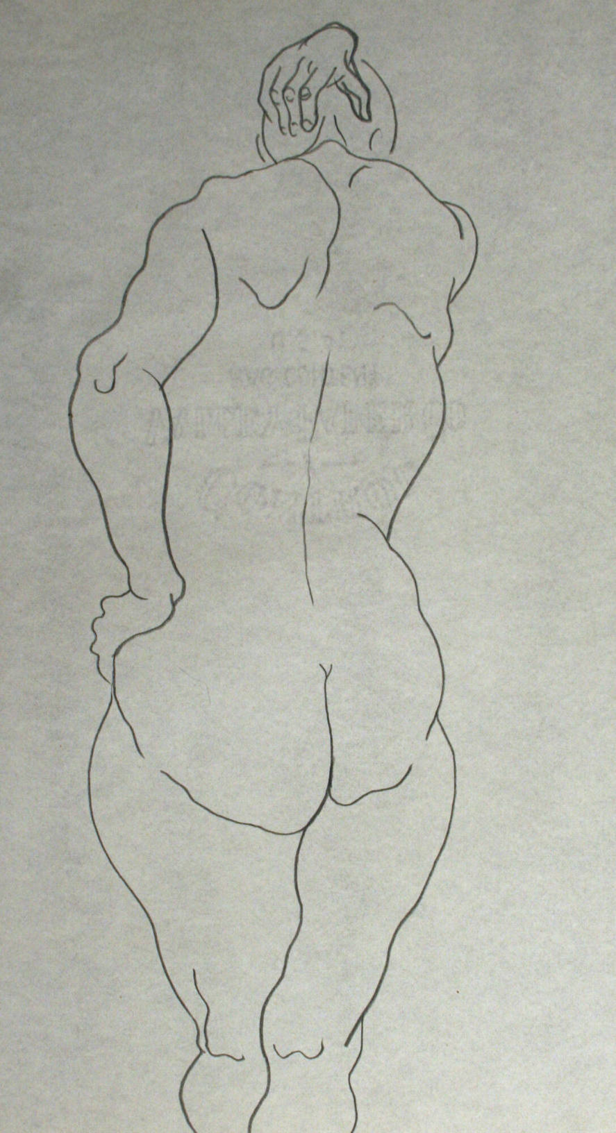 Nude woman from the rear