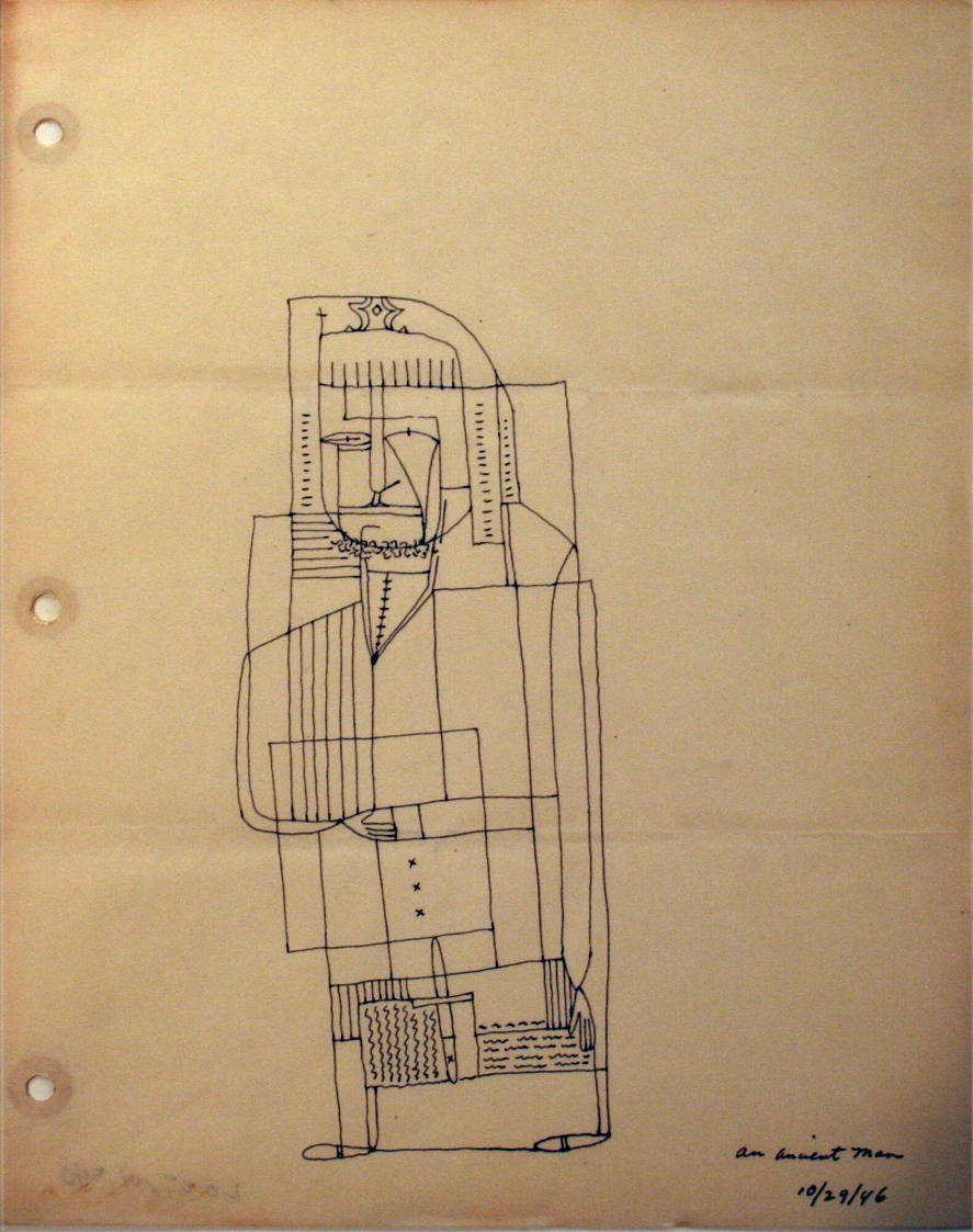 Line Drawing of a King