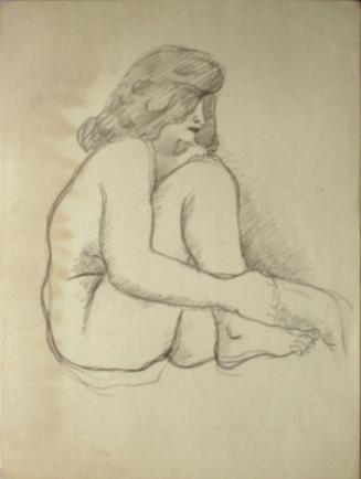 Seated nude woman