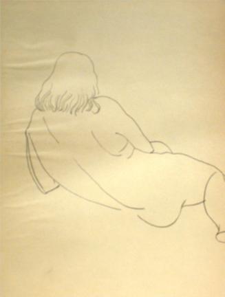 Seated nude woman from the rear