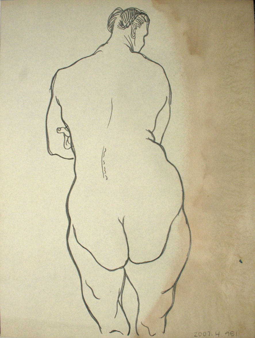 Nude woman from the rear