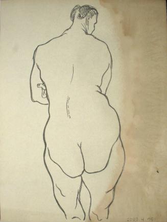 Nude woman from the rear