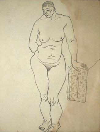 Nude woman standing