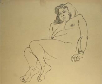 Seated nude woman