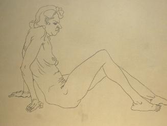 Seated nude woman