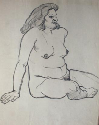 Seated nude woman