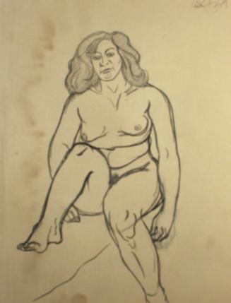 Seated nude woman