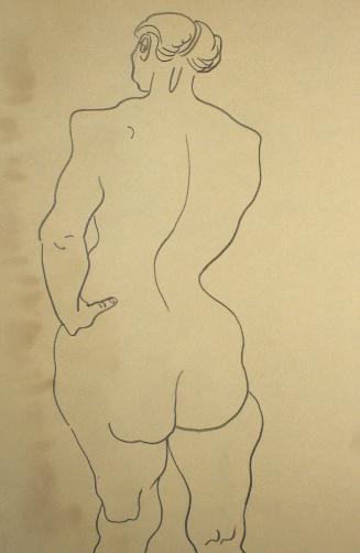 Nude woman from the rear