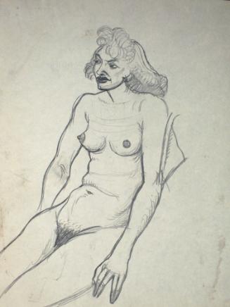 Seated nude woman