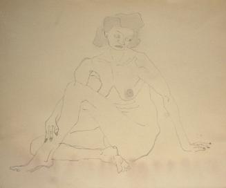 Seated nude woman