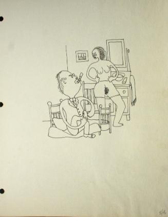 Graphic depictions of sexual contact, featuring a partially nude man and woman