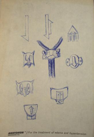 9 designs, 2 owl heads, 4 arrows, etc