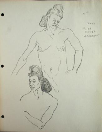 2 nude women, from the waist up