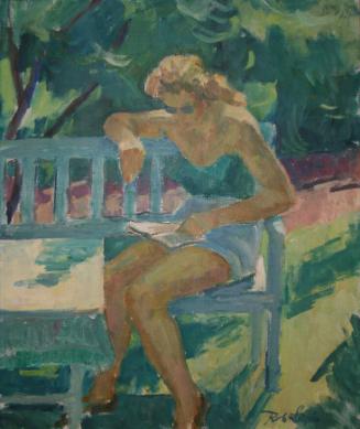 Young Girl in the Garden Seat