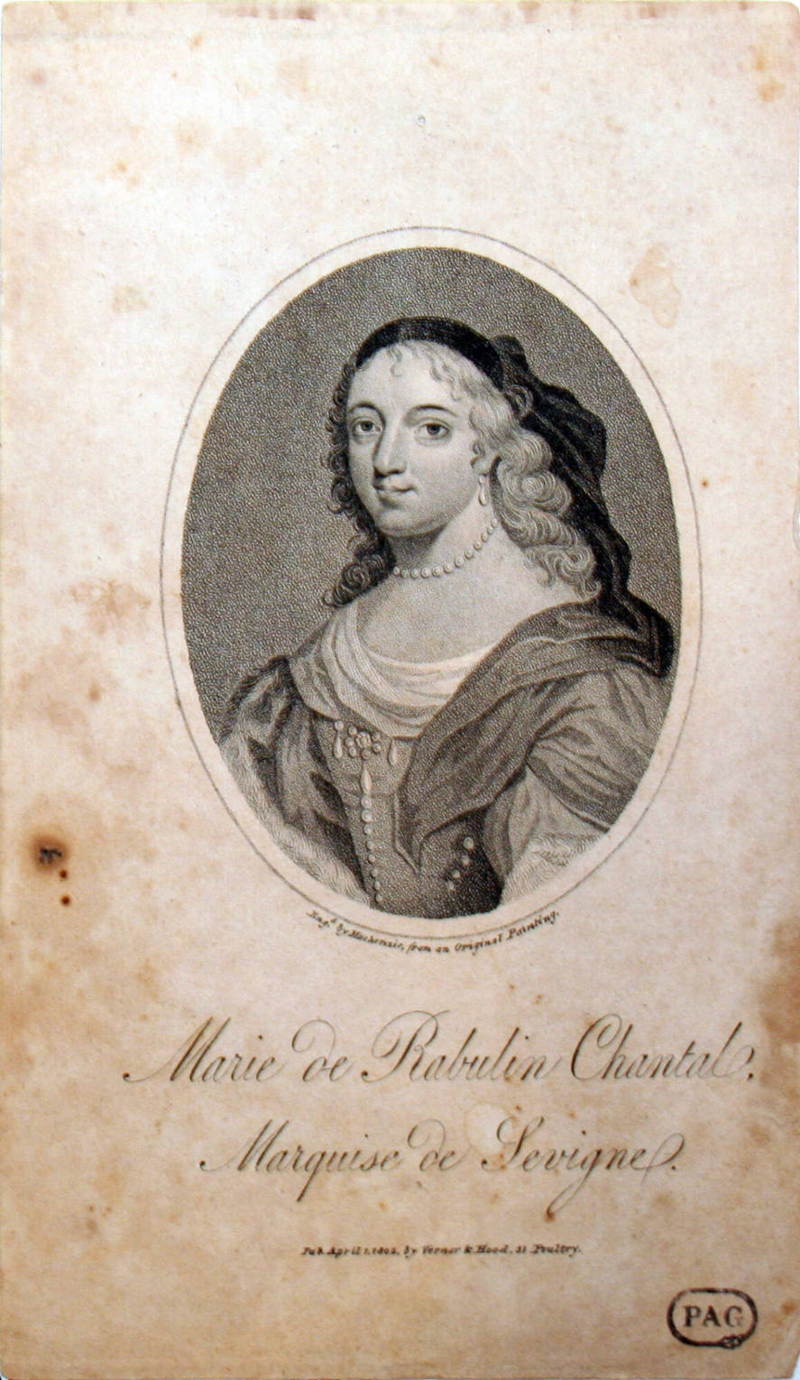 Marie de Rabutin-Chantal, Marquise de Sévigné