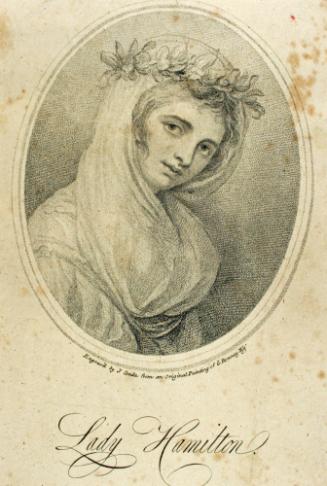 Lady Hamilton a la grec- veiled with wreath