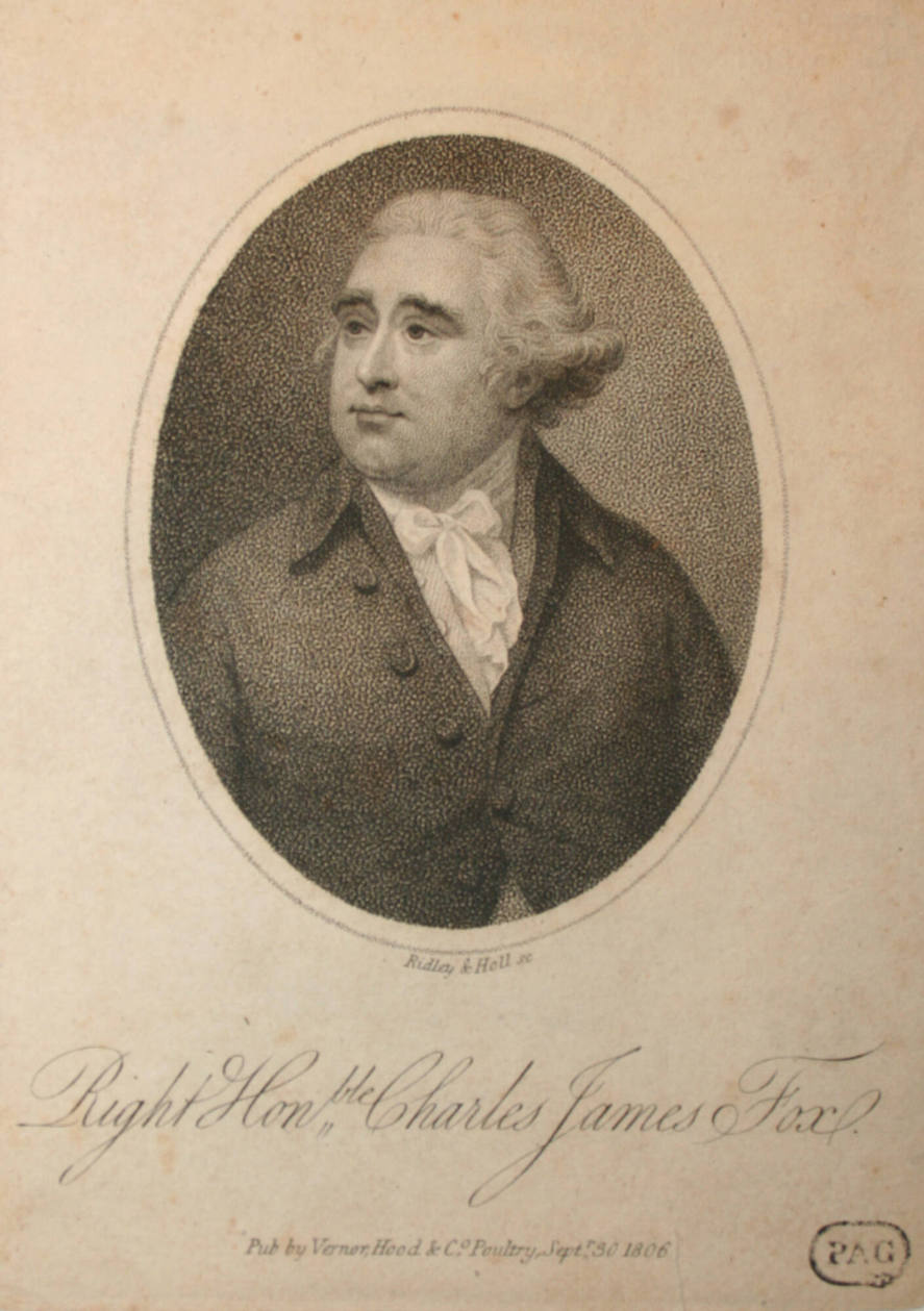 Right of Honorable Charles James Fox