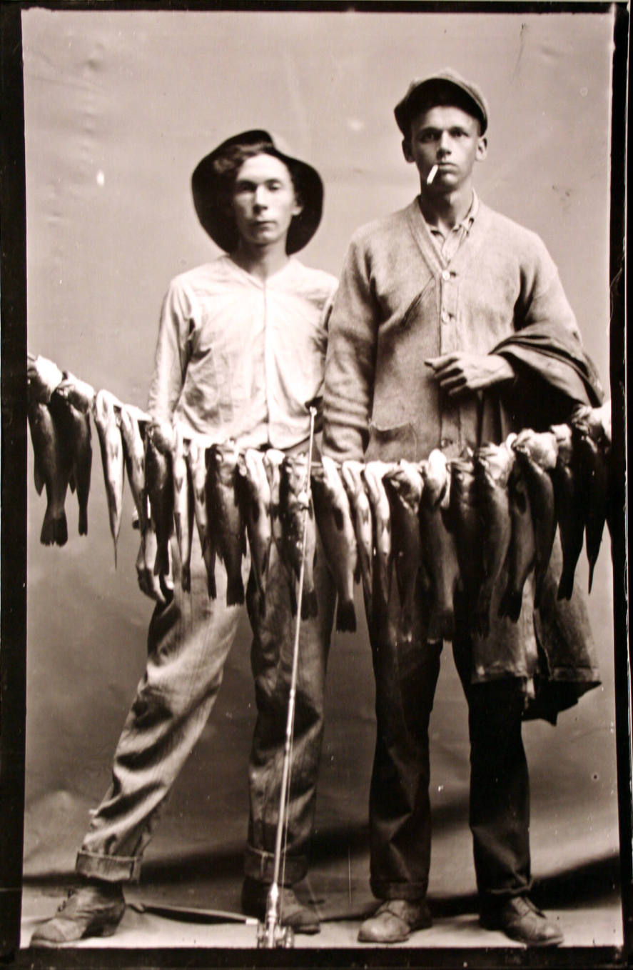 Russell and Karp with Fish