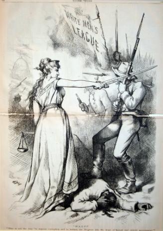 "Halt" from Harper's Weekly, October 17, 1874