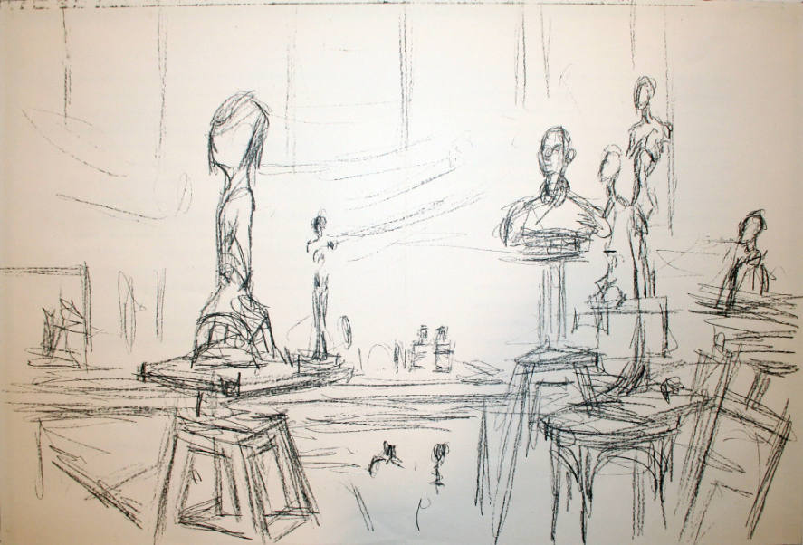 Studio with Sculptures from "Derrière le Miroir"