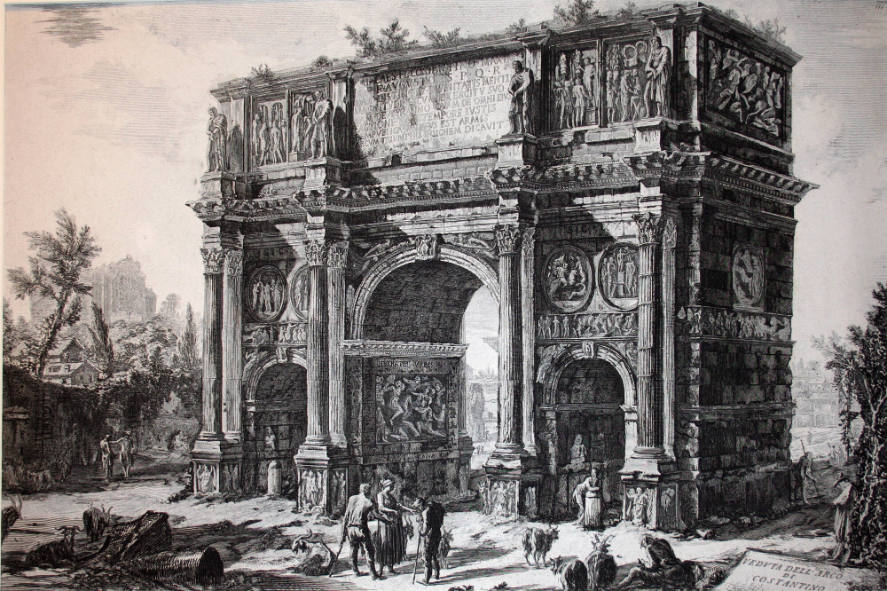 View of the Arch of Constantine