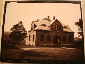 Hamilton, NY - Chemical Laboratory from the path between East and West Hall; July 13, 1891