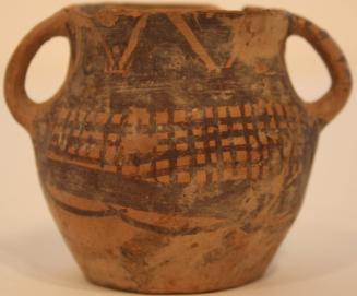 Clay pot with two loop handles