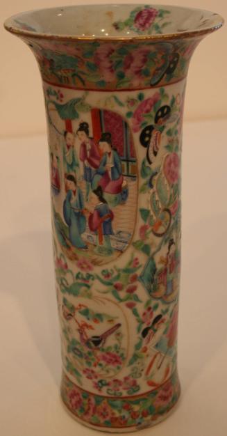 Ch'ing Dynasty Famille Rose Porcelain Vase