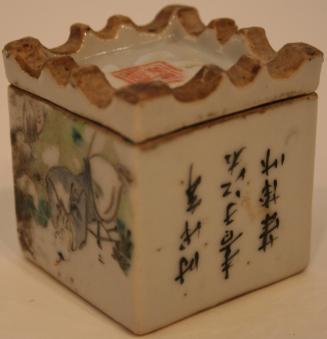 Ceramic box with lid