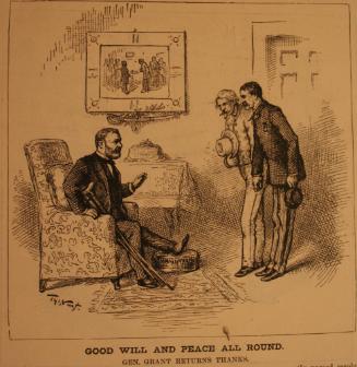 "Good Will And Peace All Round" from Harper's Weekly, February 21, 1885