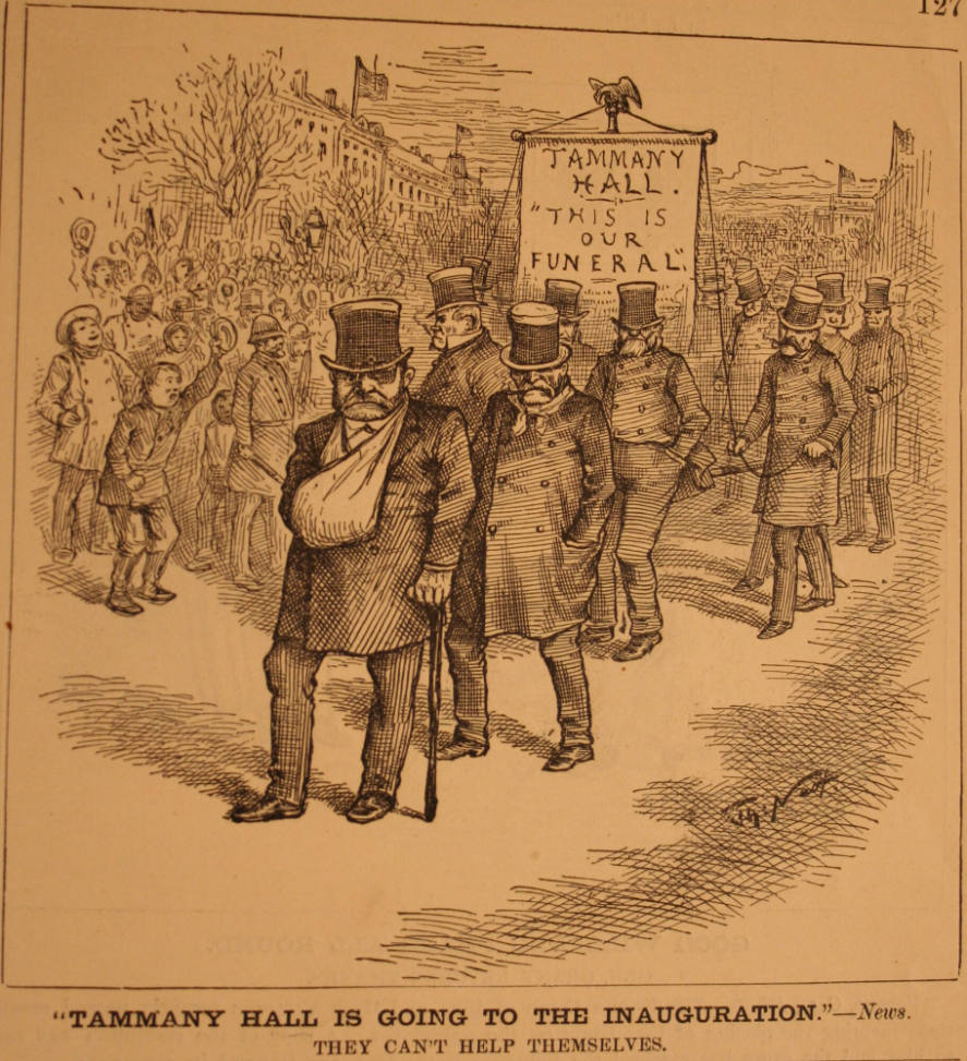 "Tammany Hall Is Going To..." from Harper's Weekly, February 21, 1885