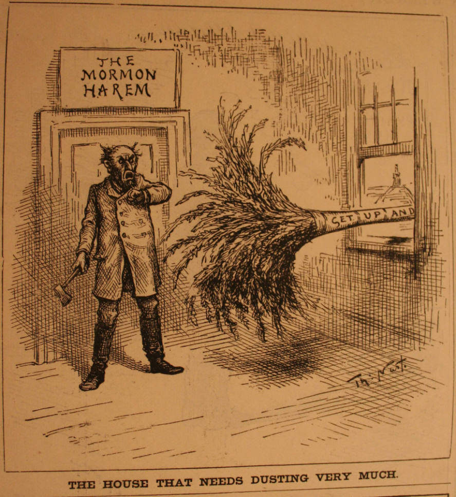 "The House That Needs Dusting" from Harper's Weekly, March 28, 1885