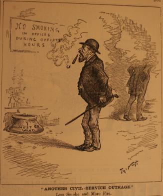 "Another Civil Service Outrage" from Harper's Weekly, March 28, 1885