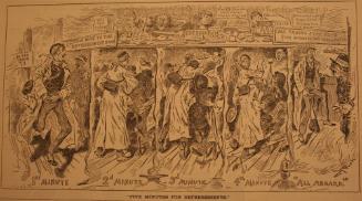 "Five Minutes For Refreshments" from Harper's Weekly, July 18, 1885