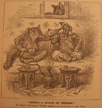 "Here's A State Of Things" from Harper's Weekly, September 19, 1885