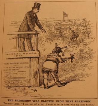 "The President Was Elected Upon" from Harper's Weekly, September 26, 1885