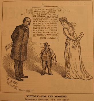 "Victory - For The Moment" from Harper's Weekly, November 21, 1885