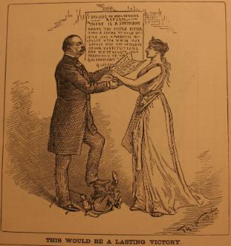 "This Would Be A Lasting Victory" from Harper's Weekly, November 21, 1885