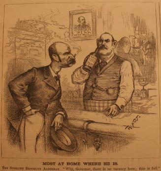 "Most At Home Where He Is" from Harper's Weekly, December 5, 1885