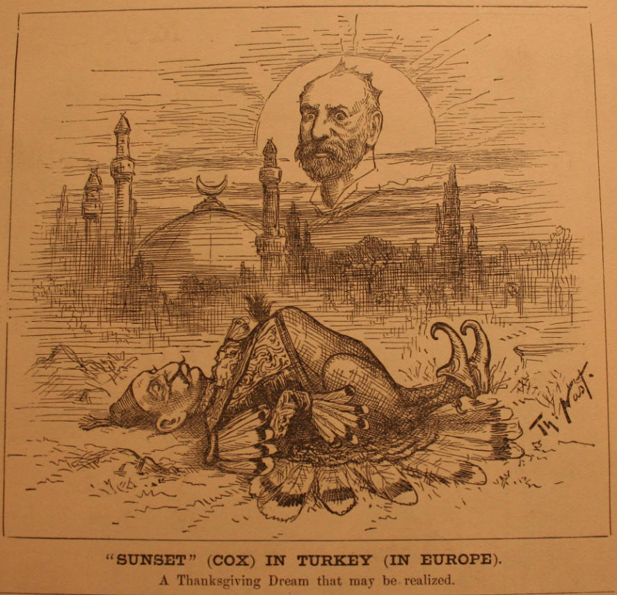 "Sunset (Cox) In Turkey" from Harper's Weekly, December 5, 1885