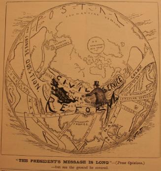 "President's Message Is Long" from Harper's Weekly, December 19, 1885