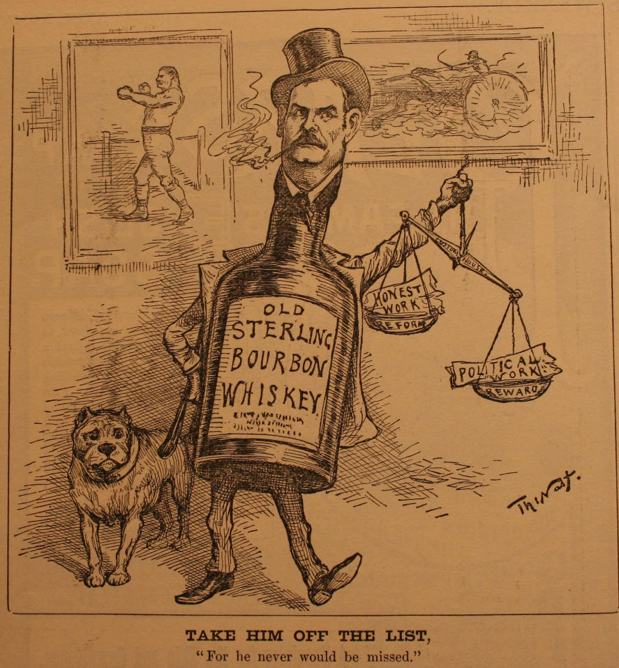 "Take Him Off The List" from Harper's Weekly, October 3, 1885