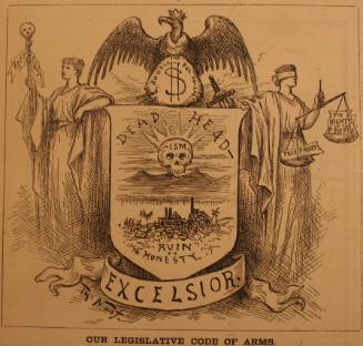 "Our Legislative Coat of Arms" from Harper's Weekly, February 6, 1886